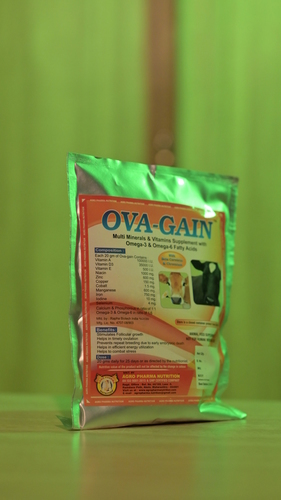 OVA GAIN - 500 GM Powder, 20 GM Dosage for 25 Days | Sweet Smelling, Promotes Follicular Growth, Rich in Vitamins and Minerals