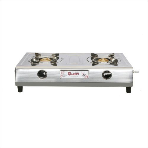 2 Burners  Stainless Pan Support Burner Gas Stove