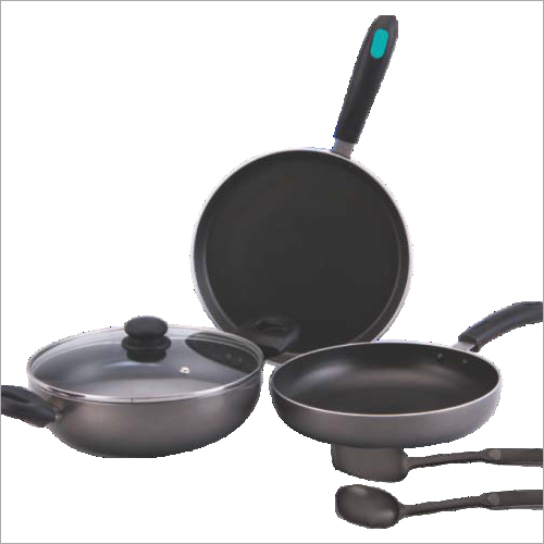 4 Pieces Induction Based Non Stick Cookware Set By TEKSHIV SYSTEMS PRIVATE LIMITED