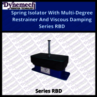 SPRING ISOLATOR WITH MULTI-DEGREE RESTRAINER & VISOCUS DAMPING, SERIES:RBD
