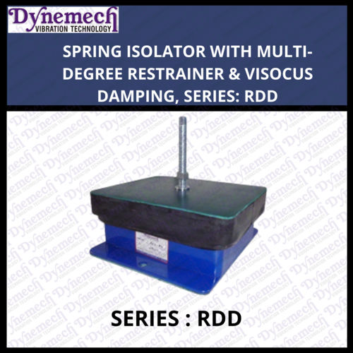 Spring Isolator With Multi-Degree Restrainer And Visocus Damping Series:Rdd - Color: Blue