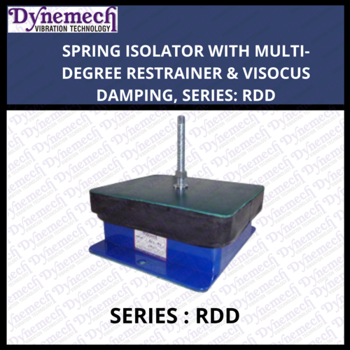 Blue Spring Isolator With Multi-Degree Restrainer & Visocus Damping, Series:Rdd