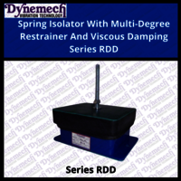 SPRING ISOLATOR WITH MULTI-DEGREE RESTRAINER & VISOCUS DAMPING, SERIES:RDD