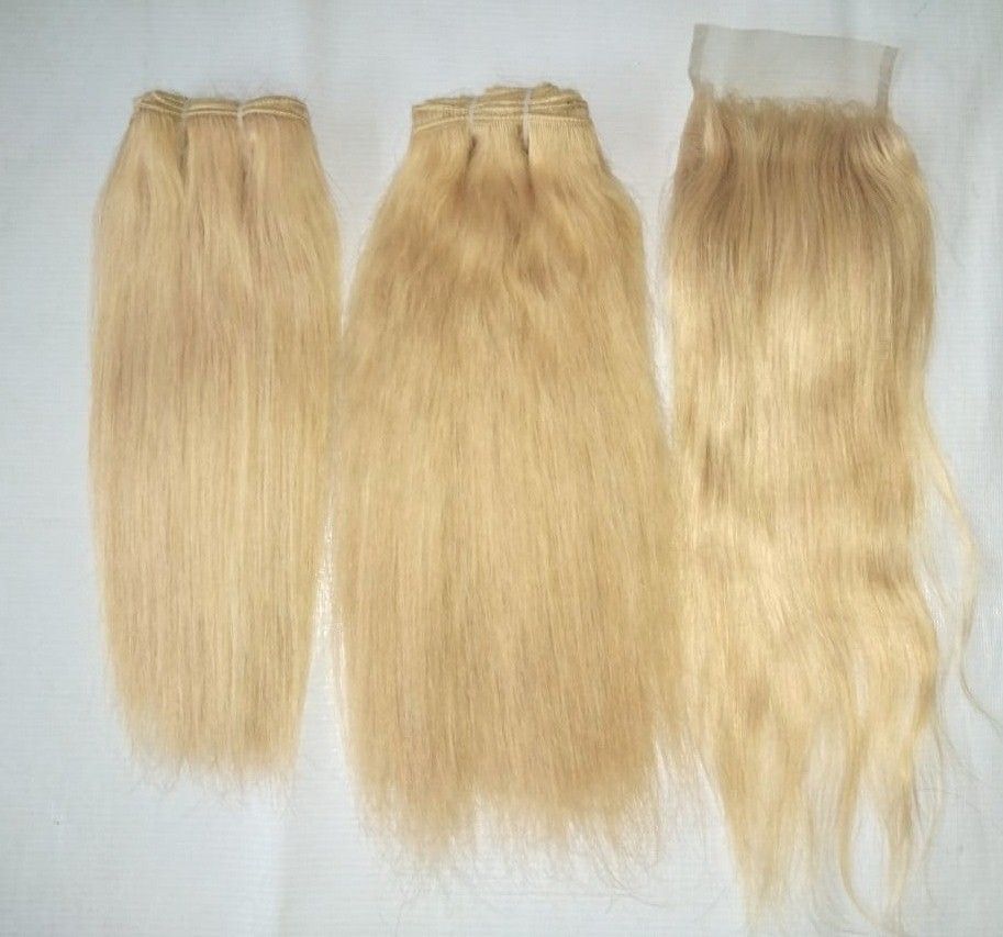 Natural Curly Blonde 613 Human  Hair Virgin hair