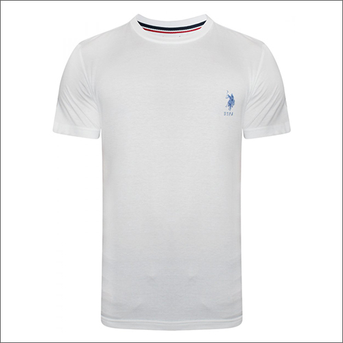 US Polo Assn White Round Neck T-shirt