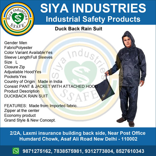 Duck Back Rain Suit By SIYA INDUSTRIES