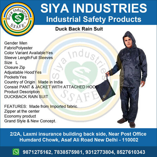 Duck Back Rain Suit Supplier Duck Back Rain Suit Exporter Manufacturer