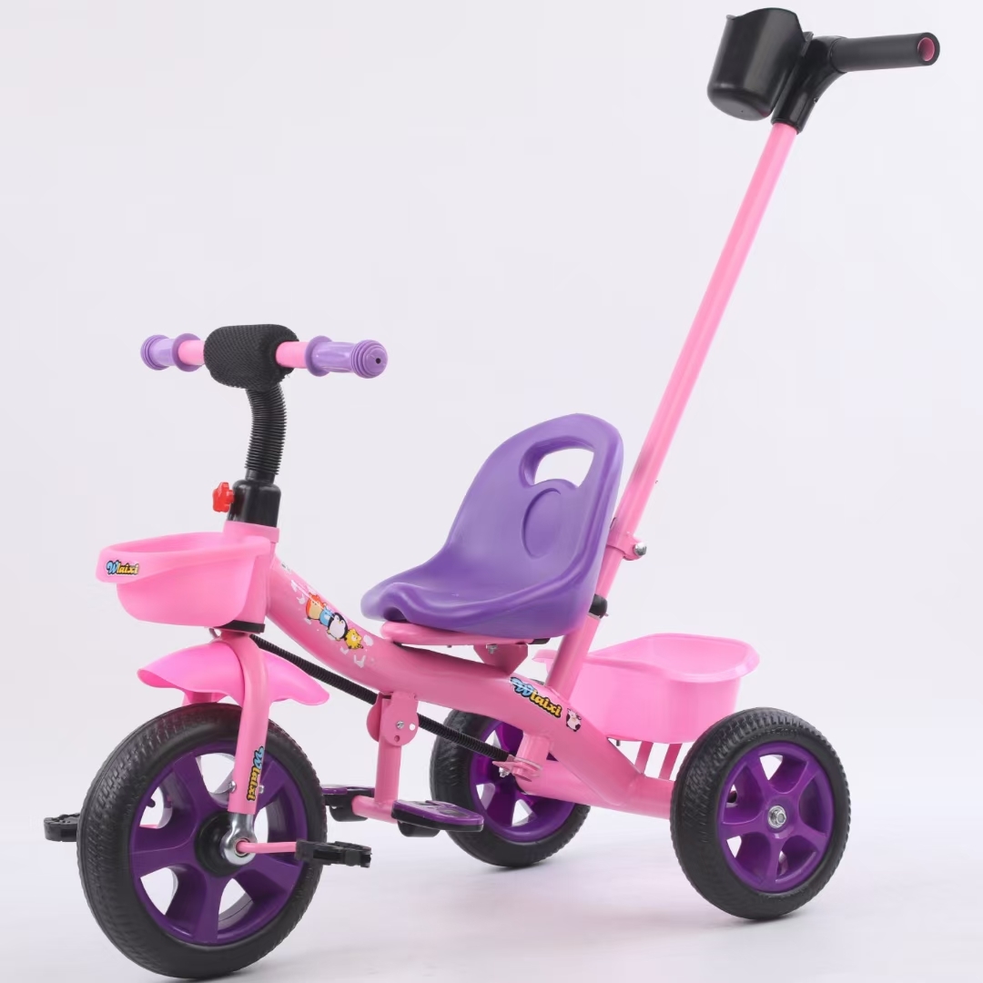 Tricycle With Push Handle