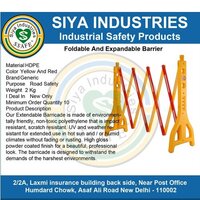 Plastic Water-sand Filled Expandable Barricade - Color: Red & Yellow