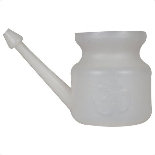 White Big Plastic Jala Neti Pot