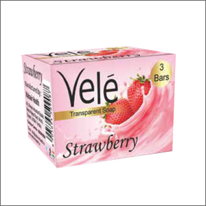 Vele Transparent Natural Glycerine Strawberry Soap