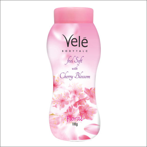 100g Vele Floral Feel Soft With Cherry Blossom Body Talc