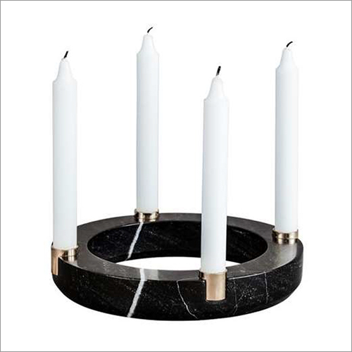 Round Marble Candle Holders