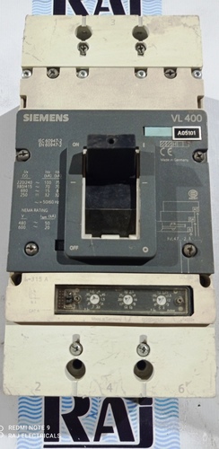 SIEMENS (VL 400) 315 AMP MCCB