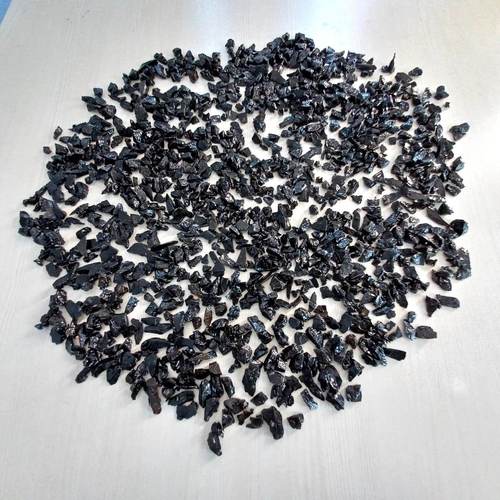 JET BLACK BULK EXPORT PRICE SUPPER POLISHED CRUSHED AGGREGATE and GRAVELS STONE 9-12MM