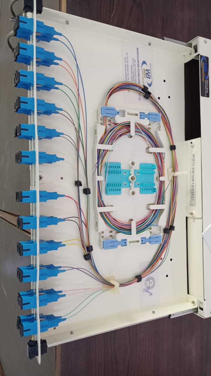 LIU 24 Port Rack Mountable Fiber Optic Patch Panel