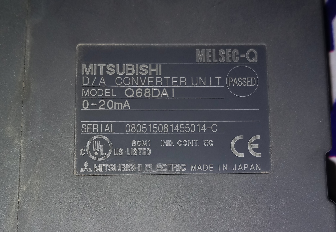 MITSUBISHI ANALOG OUTPUT MODULE Q68DAI