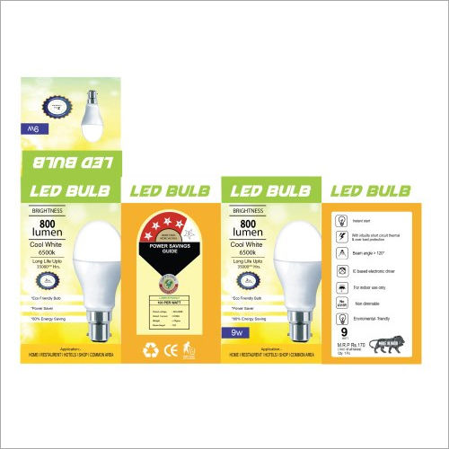 LED Bulb Custom Printed Packaging Box