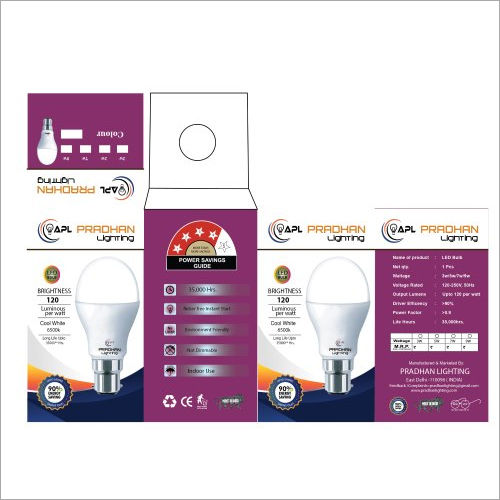 LED Dimmer Bulb Packaging Box