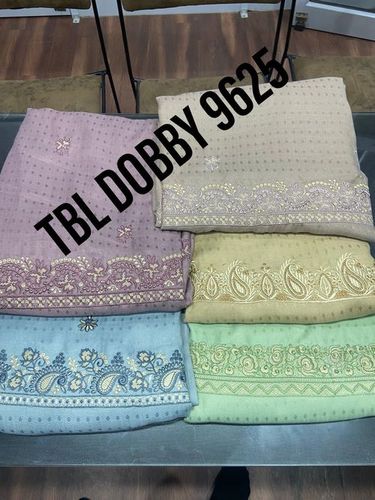 Indian Tbl Dobby Embroidery With Dupatta