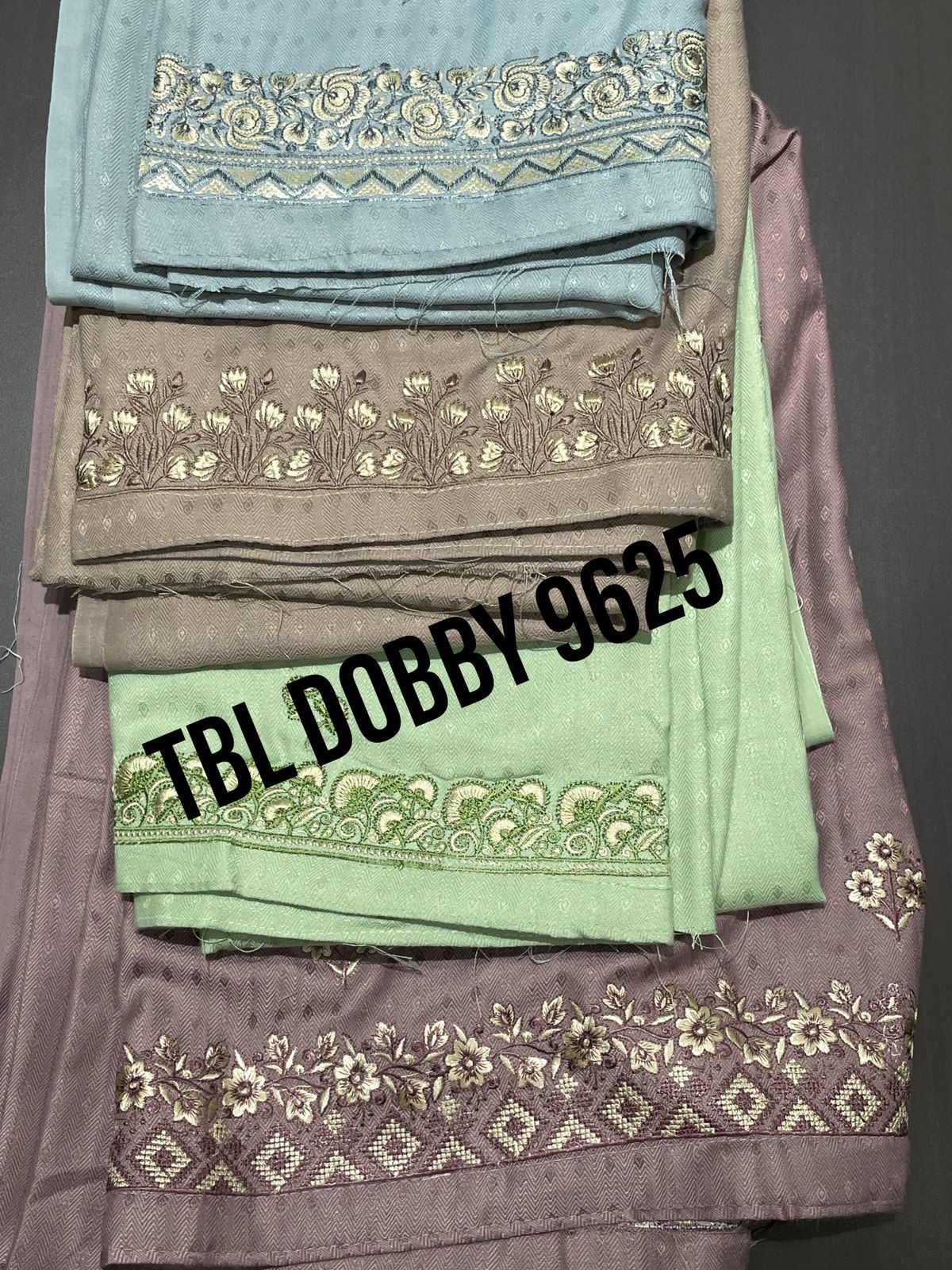 TBL Dobby Embroidery With Dupatta