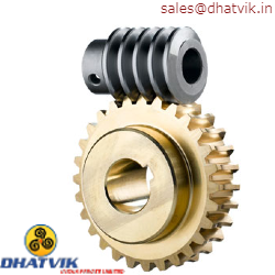 Worm Wheel And Worm Shaft - Color: Silver & Golden