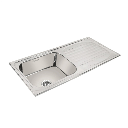 Stainless Steel Single Bowl with Drain Board Sink By JAGANNATH STEELS