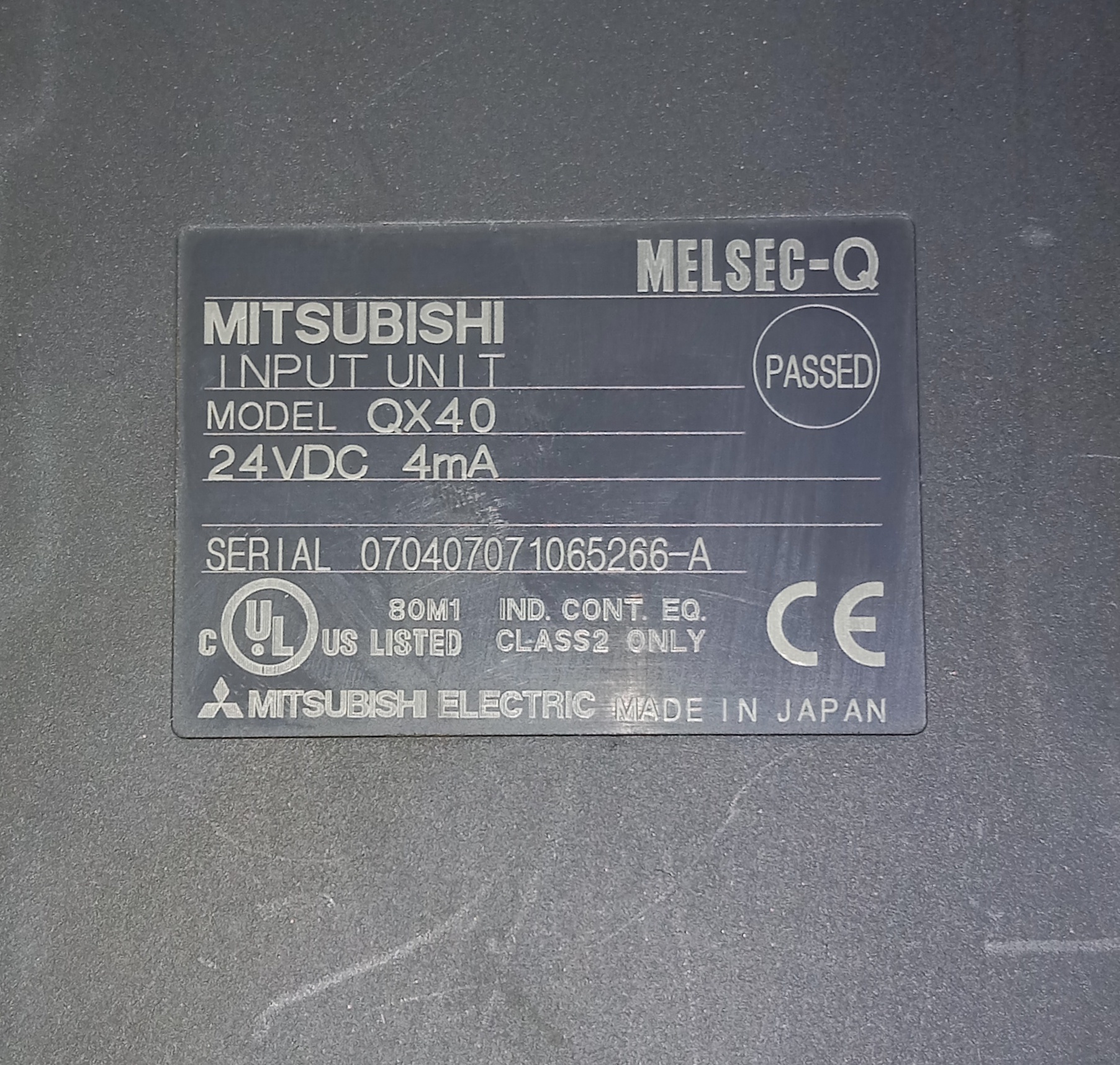 MITSUBISHI INPUT MODULE QX40