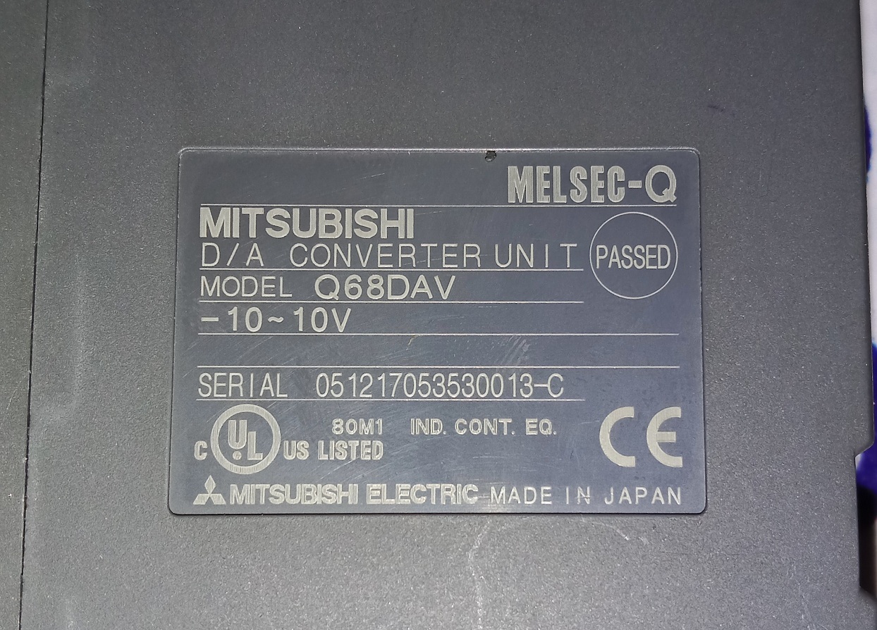 MITSUBISHI ANALOG OUTPUT MODULE Q68DAV