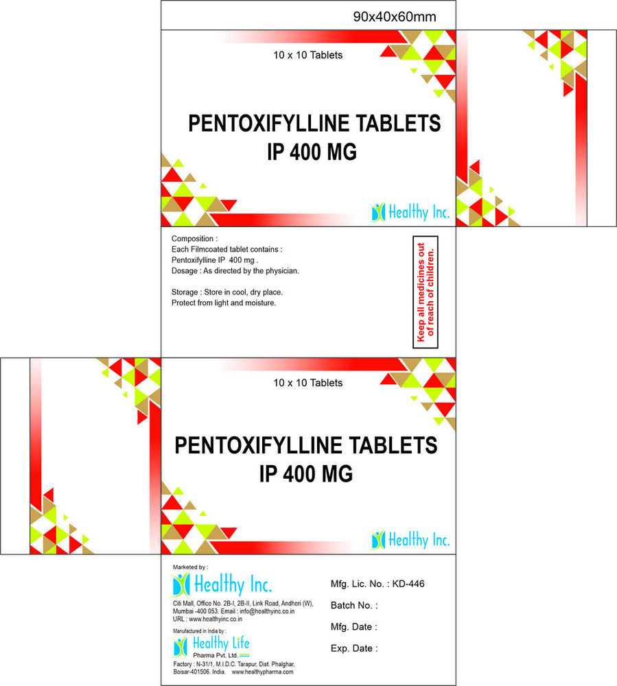 Pentoxifylline Tablets Generic Drugs