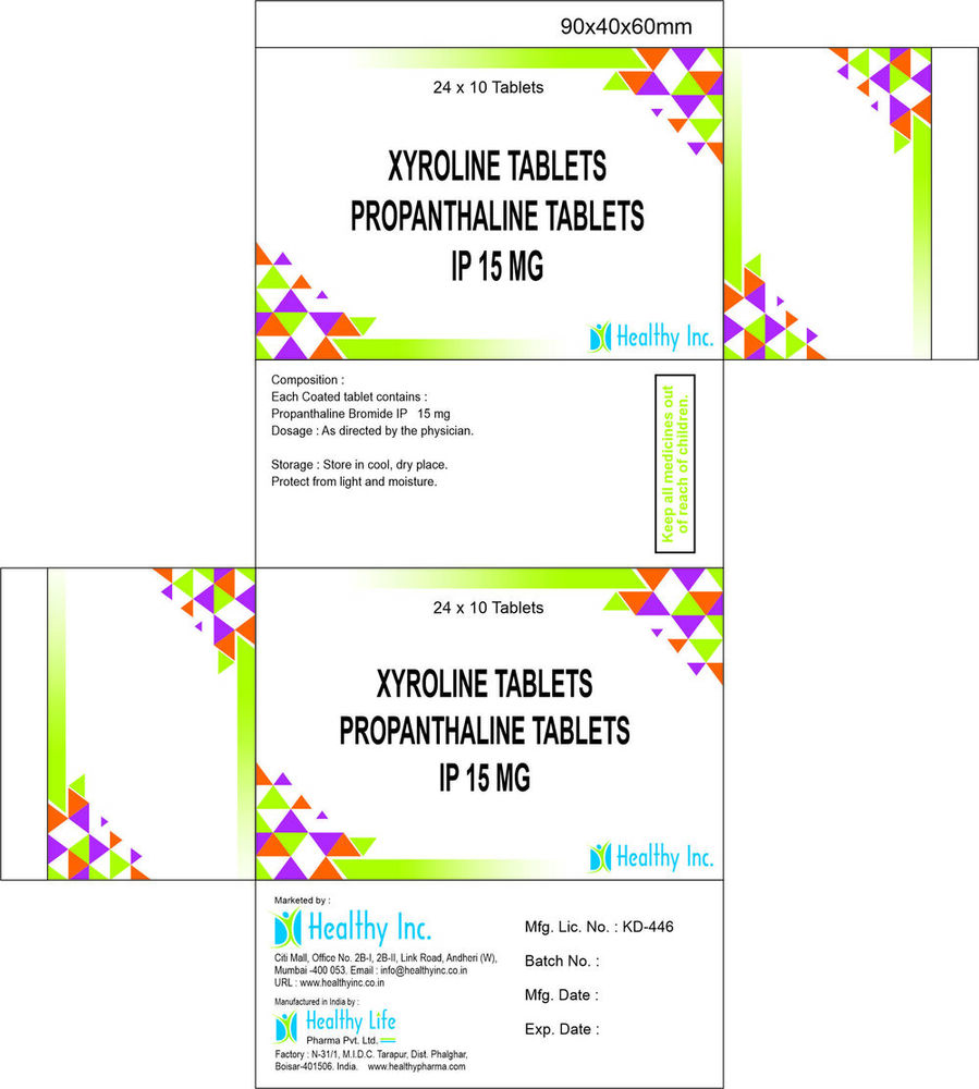 Propanthaline Tablets Generic Drugs