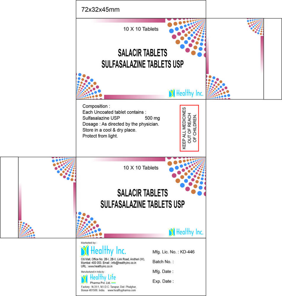 Sulfasalazine Tablets Generic Drugs