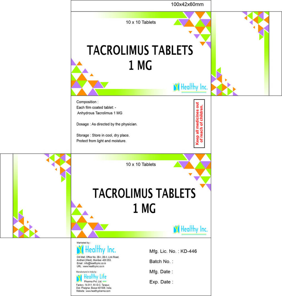 Tacrolimus Tablets Generic Drugs