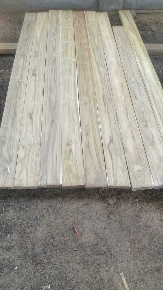 Natural Sudan Teak Wood - Shape: Rectangle