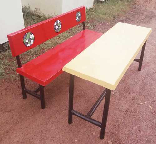 FRP Three-seater Desk Bench