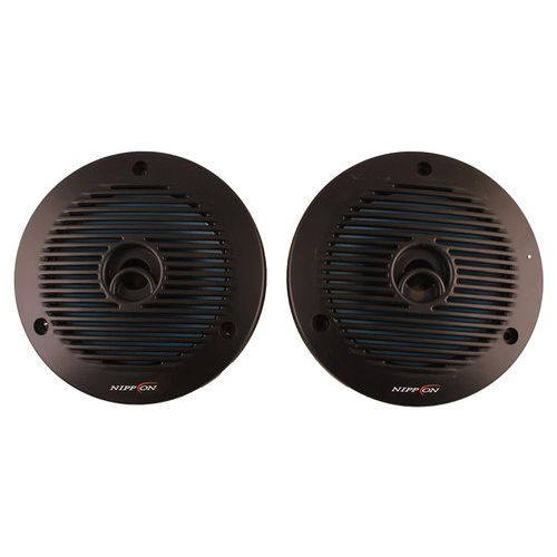 Black Nippon Power Nfc-1601 Dual Cone Inside Car Speaker