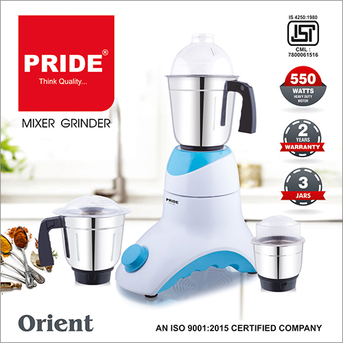 White And Blue 550W Orient Series Mixer Grinder