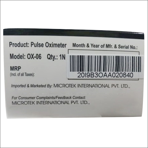 Microtek Pulse Oximeter