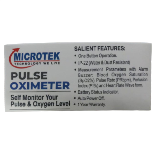 Microtek Pulse Oximeter