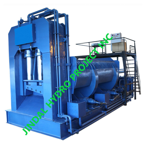 Blue Scrap Metal Shearing Machine