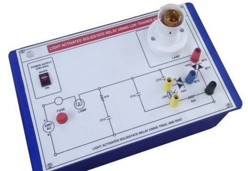 LIGHT ACTIVATED SOLID STATE RELAY USING TRIAC-DIAC AND LDR TRAINER