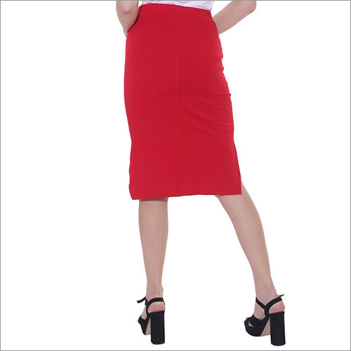 Ladies Red Skirt