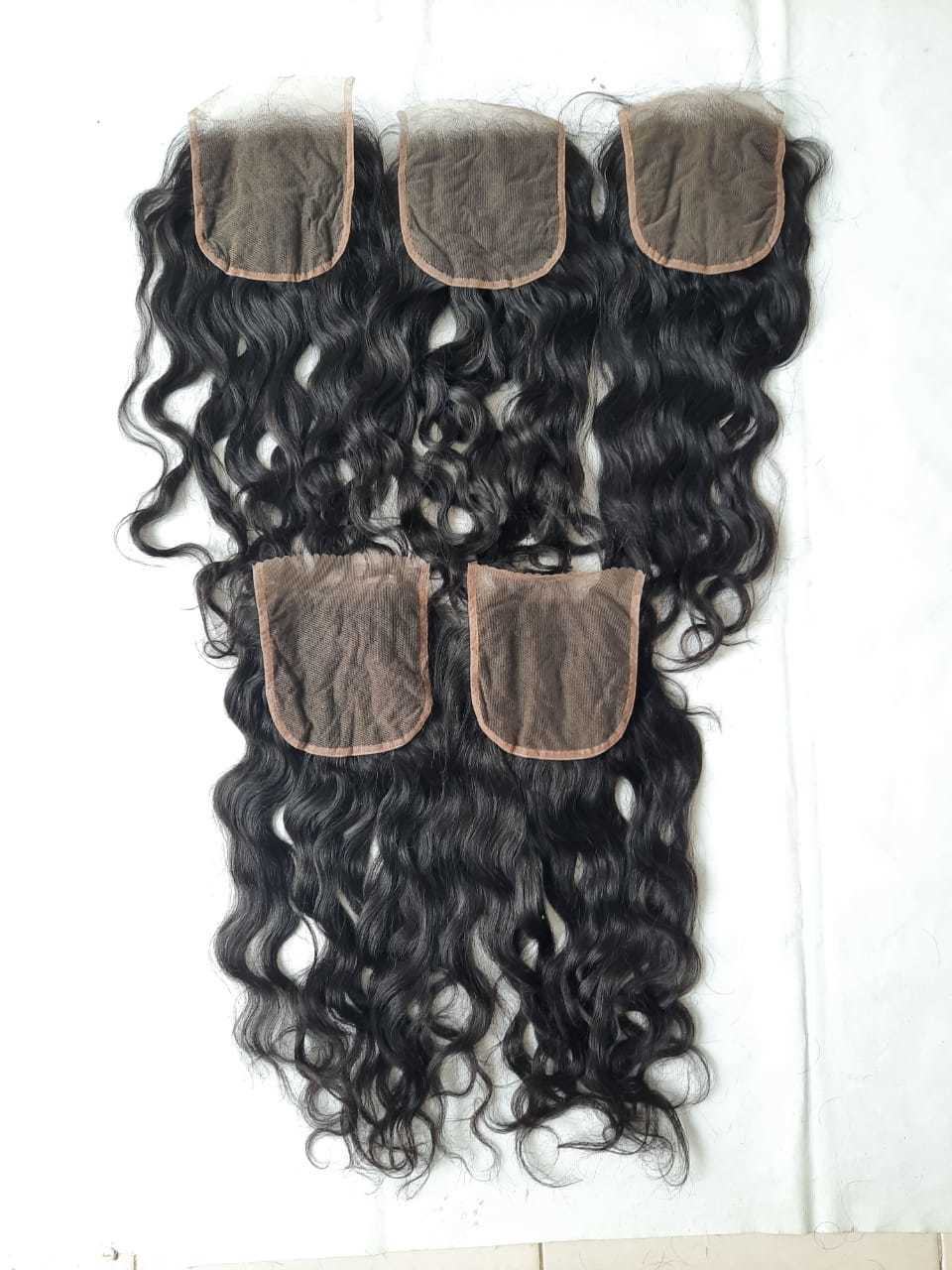 Natural Indian Curly Lace Closure 4x4