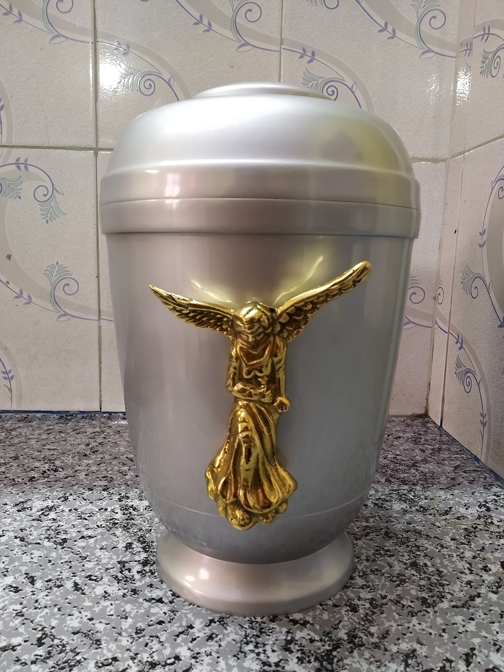 BRASS ANTIQUE CREMATION URN WITH KEEPSAKE CREMATION URN FUNERAL SUPPLIES