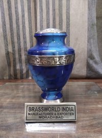 NEW BRASS CREMATION URN BY BRASSWORLD INDIA FUNERAL SUPPLIES