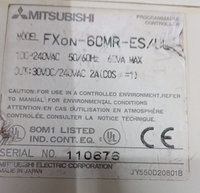 MITSUBISHI PROGRAMMABLE CONTROLLER FX0N-60MR-ES/UL