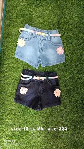 DENIM SHORTS FOR BABY GIRLS By NATRAJ COLLECTION