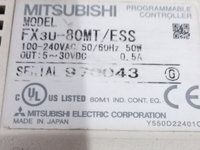 MITSUBISHI PROGRAMMABLE CONTROLLER FX3U-80MT/ESS