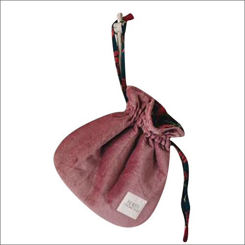 Cotton Velvet Potli Bag