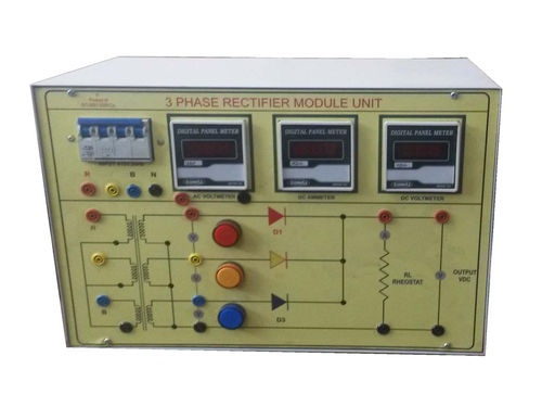 THREE PHASE HALF-FULL WAVE UNCONTROLLED RECTIFIER TRAINER